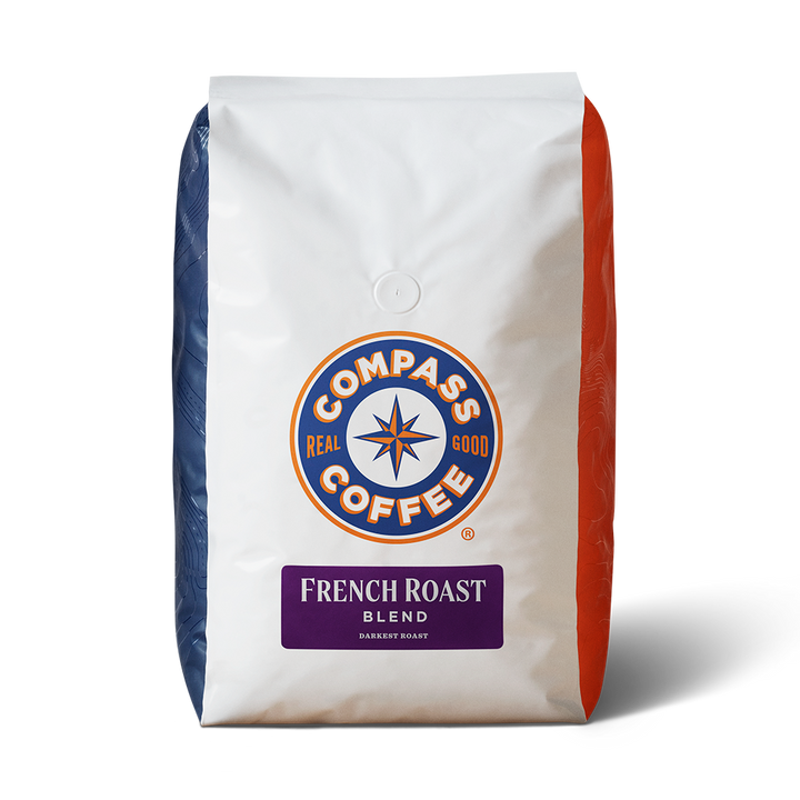 Compass Coffee 5lb Bag French Roast Blend Darkest Roast