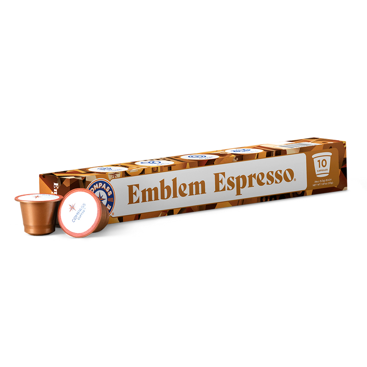 Compass Coffee Emblem Espresso 10 Capsules