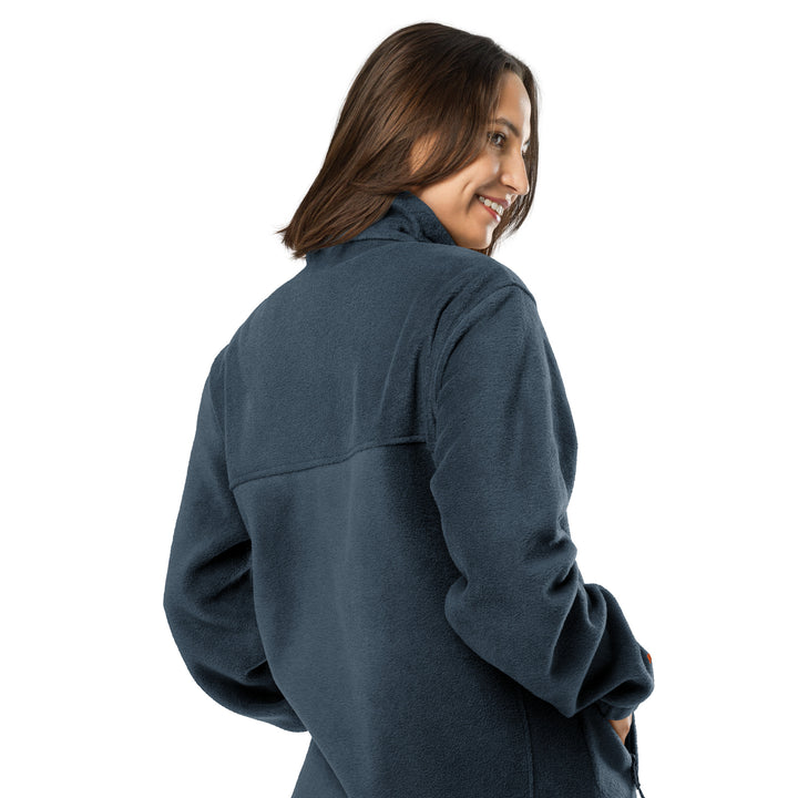 Compass Coffee Unisex Columbia Fleece Jacket Collegiate Navy