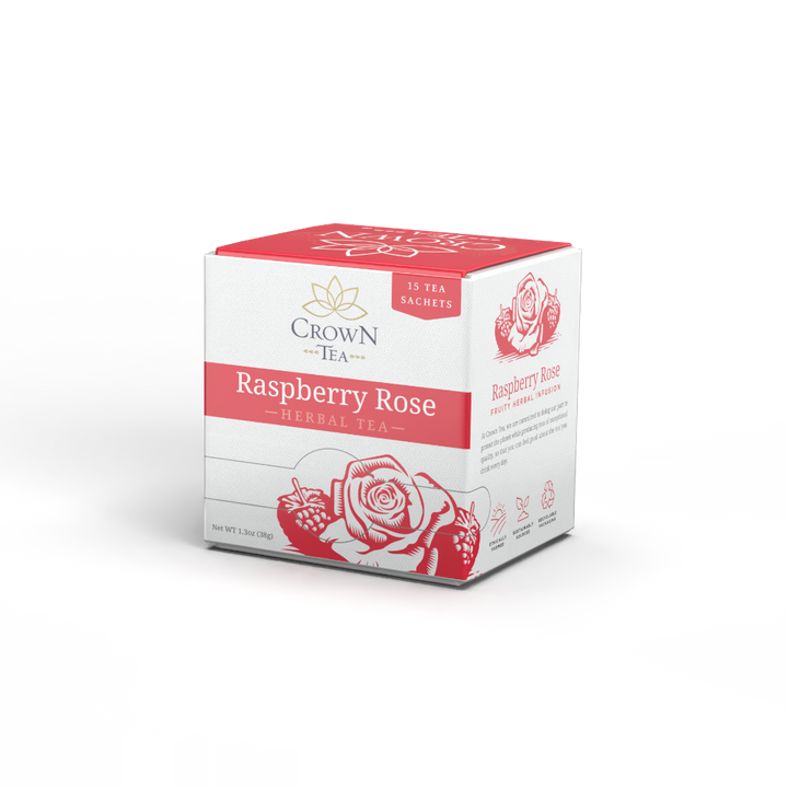 Raspberry Rose Crown Tea 15 Ct Box