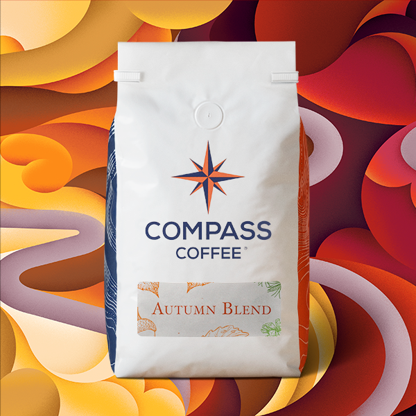 Autumn blend 2lb bag dark roast Compass Coffee DC
