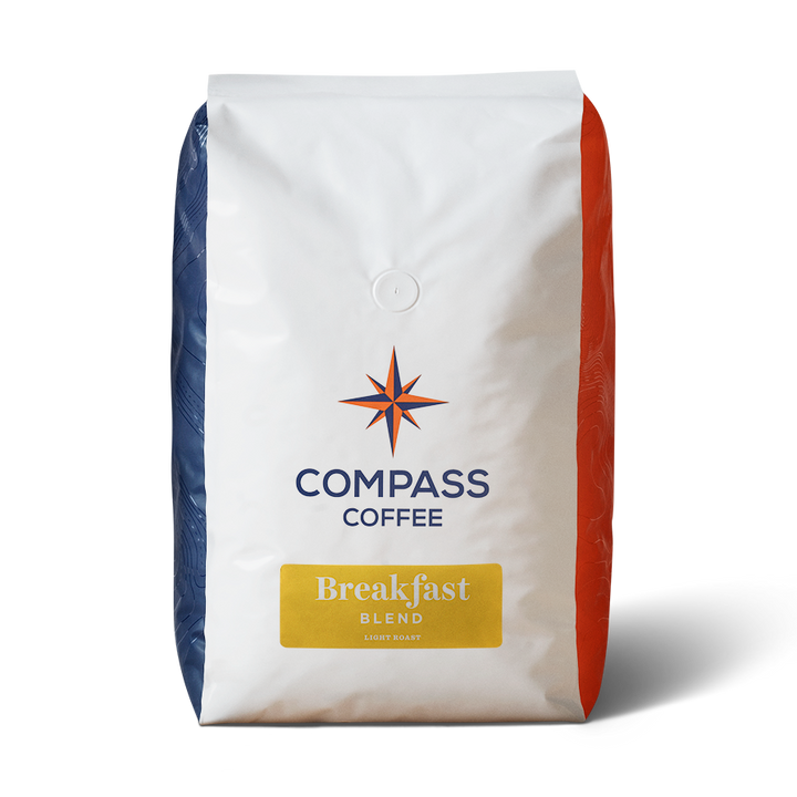 Compass Coffee Breakfast blend light roast 5lb bag